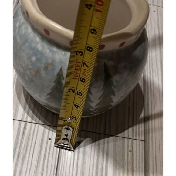 Nantucket Angie Anderson Christmas Teapot Set Farmhouse Cottagecore Cream Sugar - Picture 10 of 13